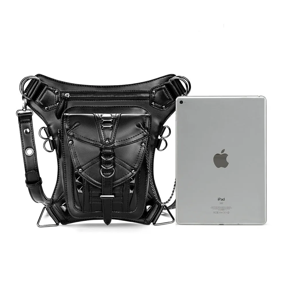 Punk Biker Bags New Men Womens Bag Single Shoulder Messenger Bag