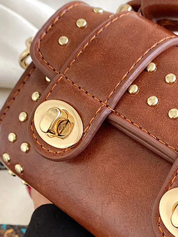 Rivet Split-Joint Handbags Crossbody Bags Bags