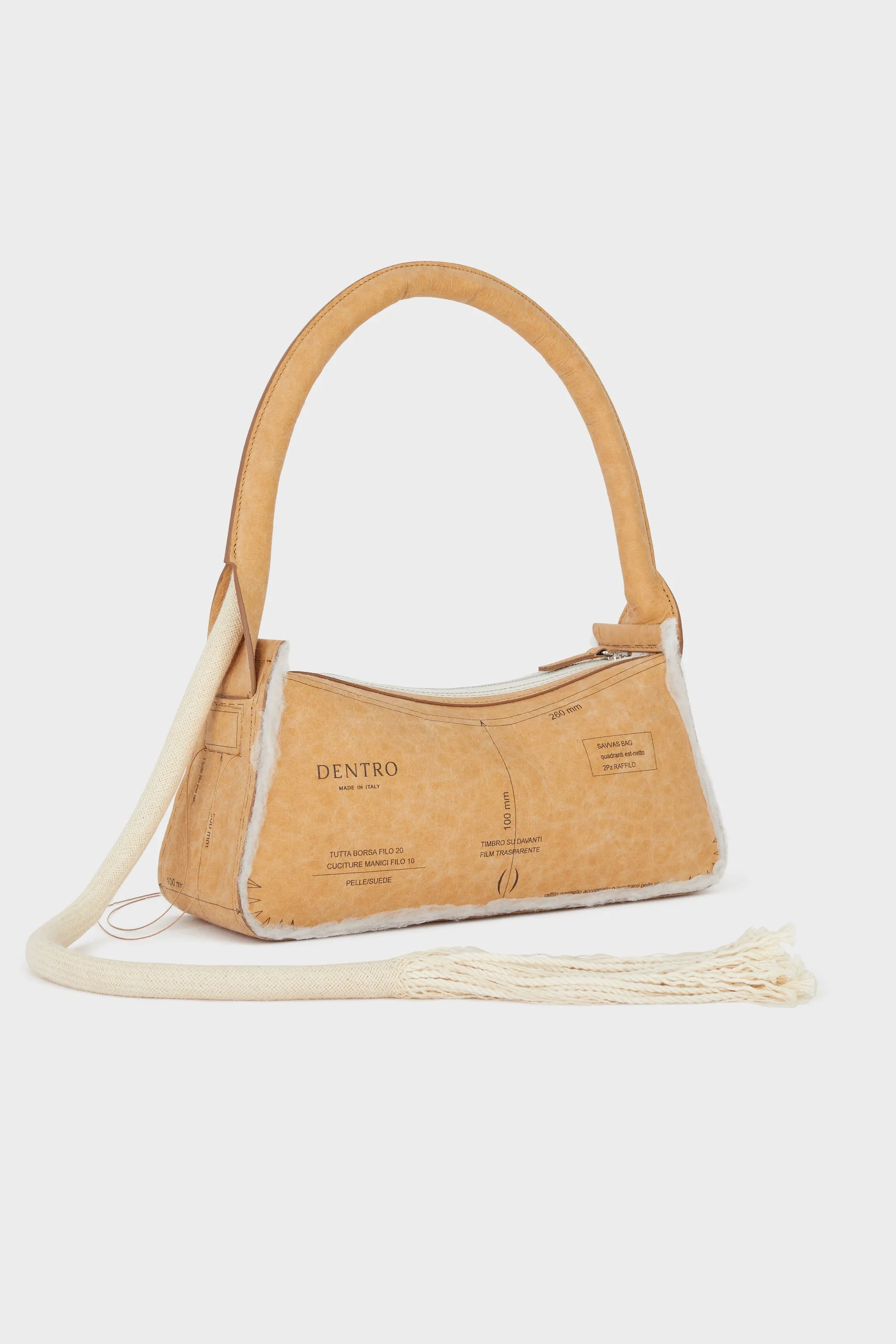 Savvas Natural Paper Shoulder Bag