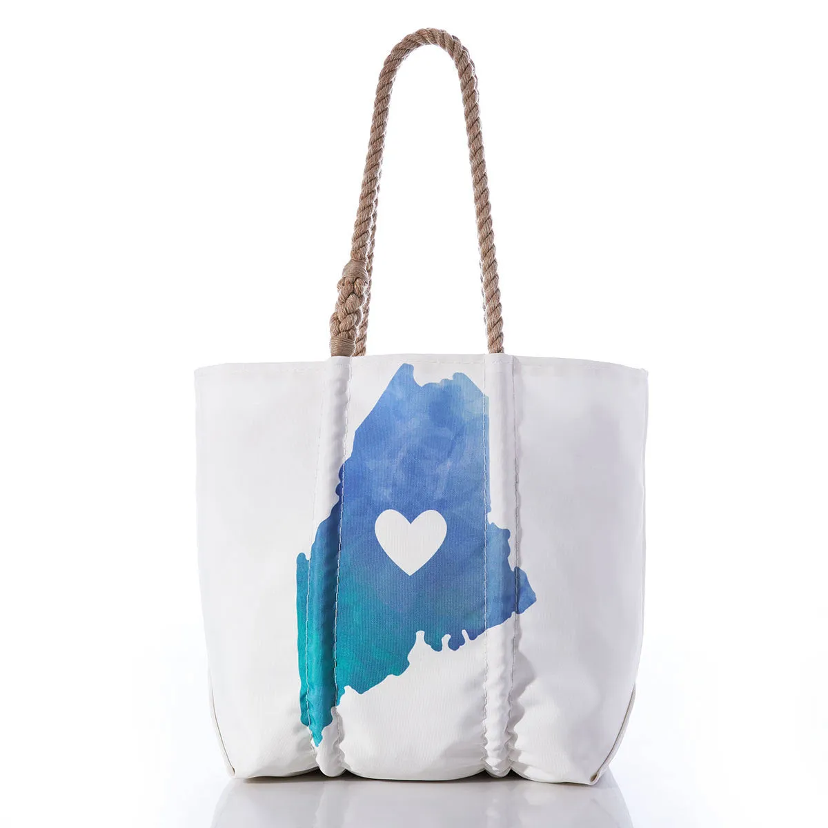 SEA BAGS MEDIUM TOTE WATERCOLOR MAINE