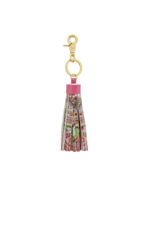 SHORT LEATHER TASSEL KEY HANI HONEY