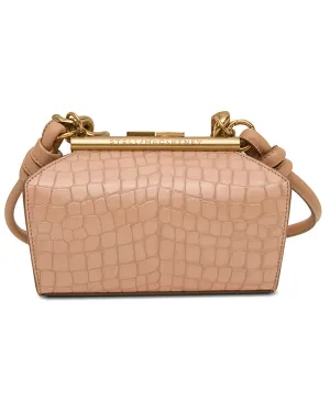 Small Structured Shoulder Bag in Blush