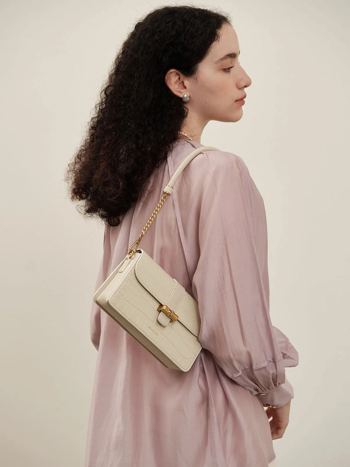 Smting | crocodile flag bag with Bamboo Joint Lock