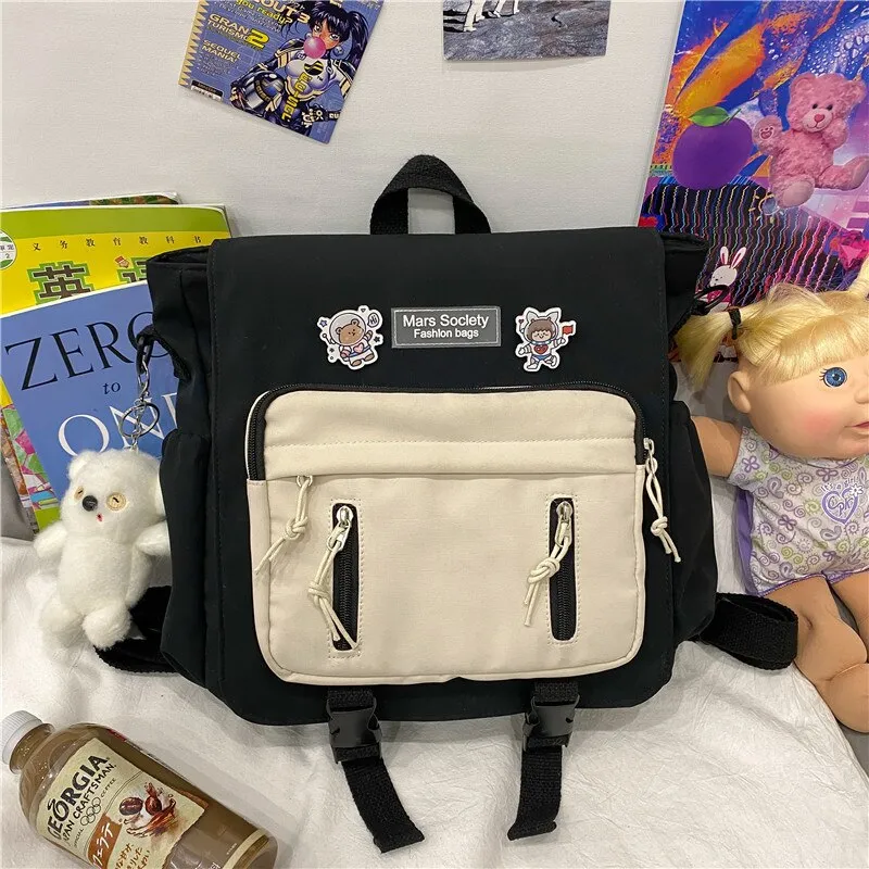 Sohiwoo Preppy Multi-Function Backpack