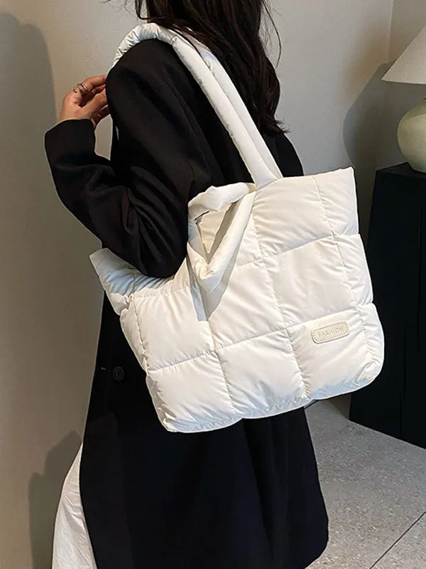 Split-Joint Padded Bags Handbags Tote Bags
