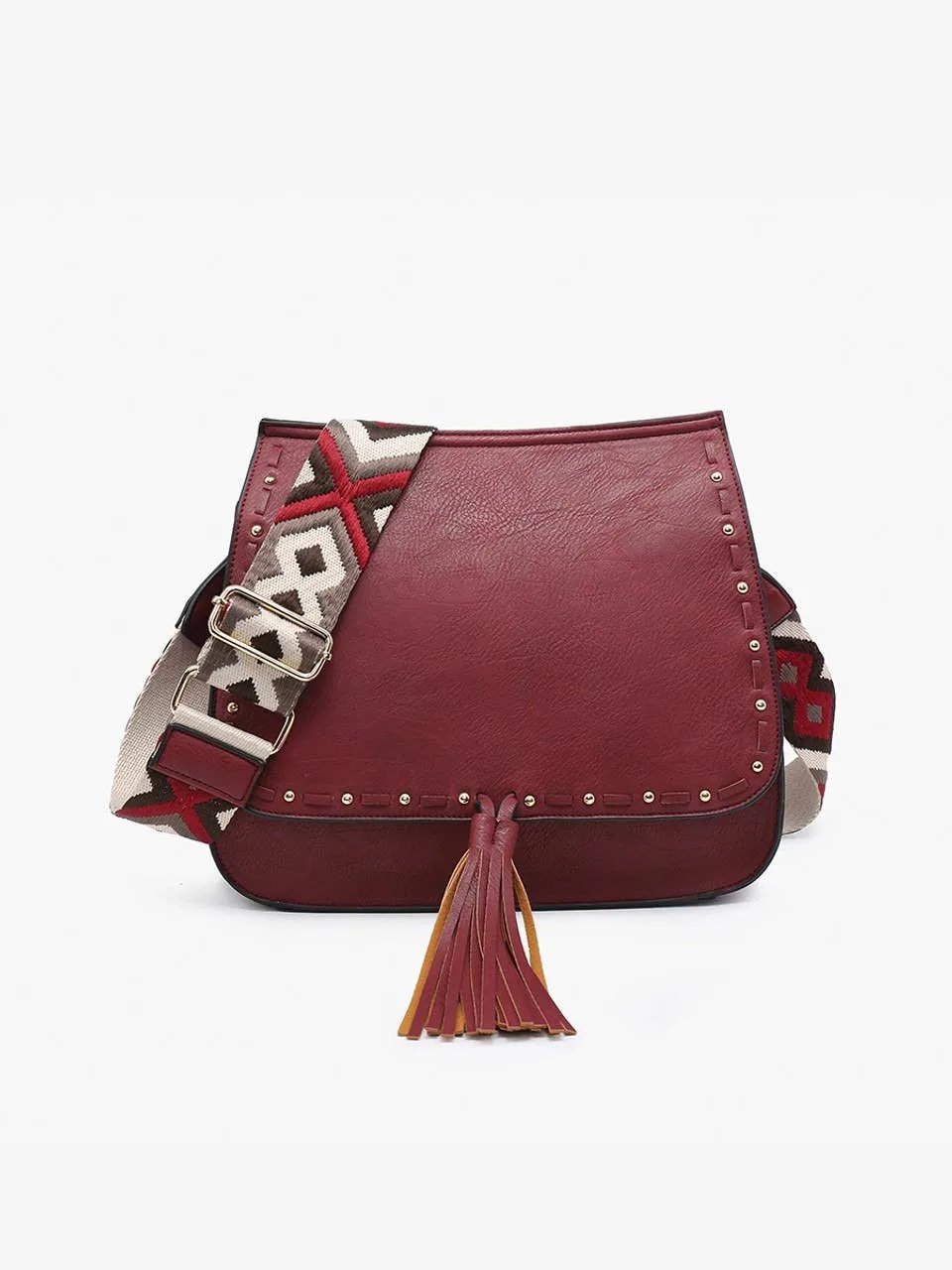 Structured Flapover Crossbody w Guitar Strap