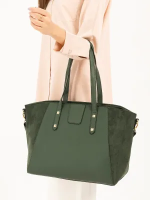 Suede Texture Tote Bag