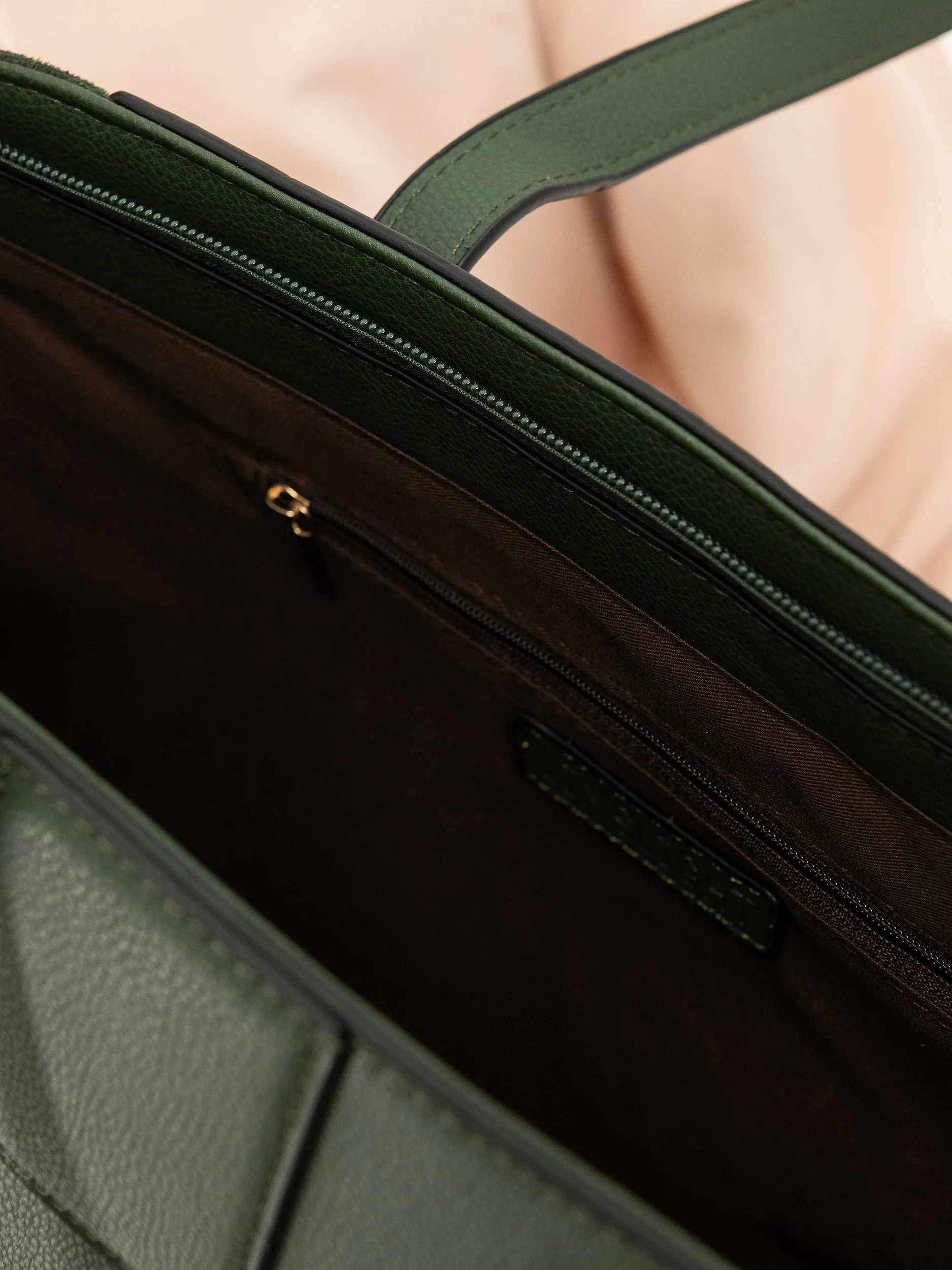 Suede Texture Tote Bag