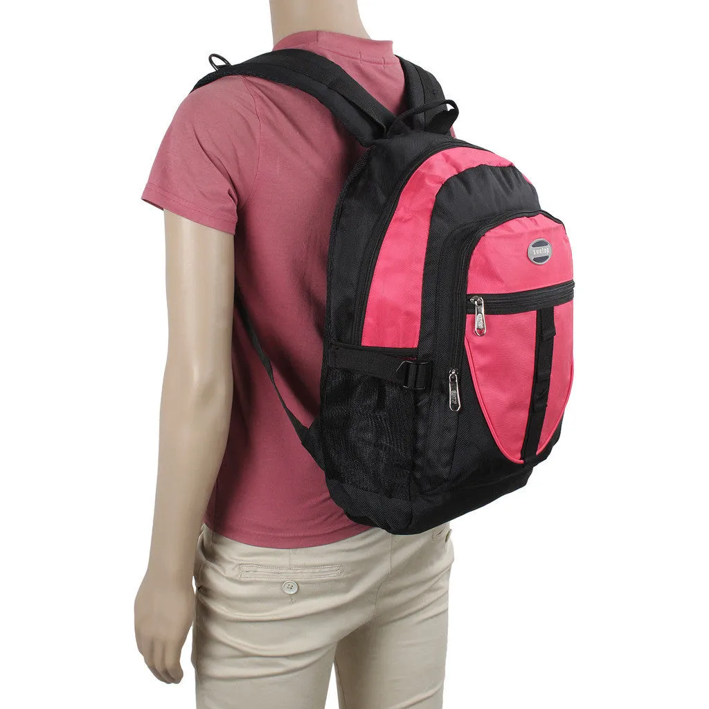 Suntop A44 22 L Backpack(Black and Pink)