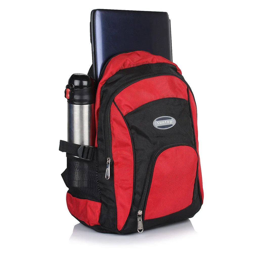 Suntop A63 24 L Backpack(Red and Black)