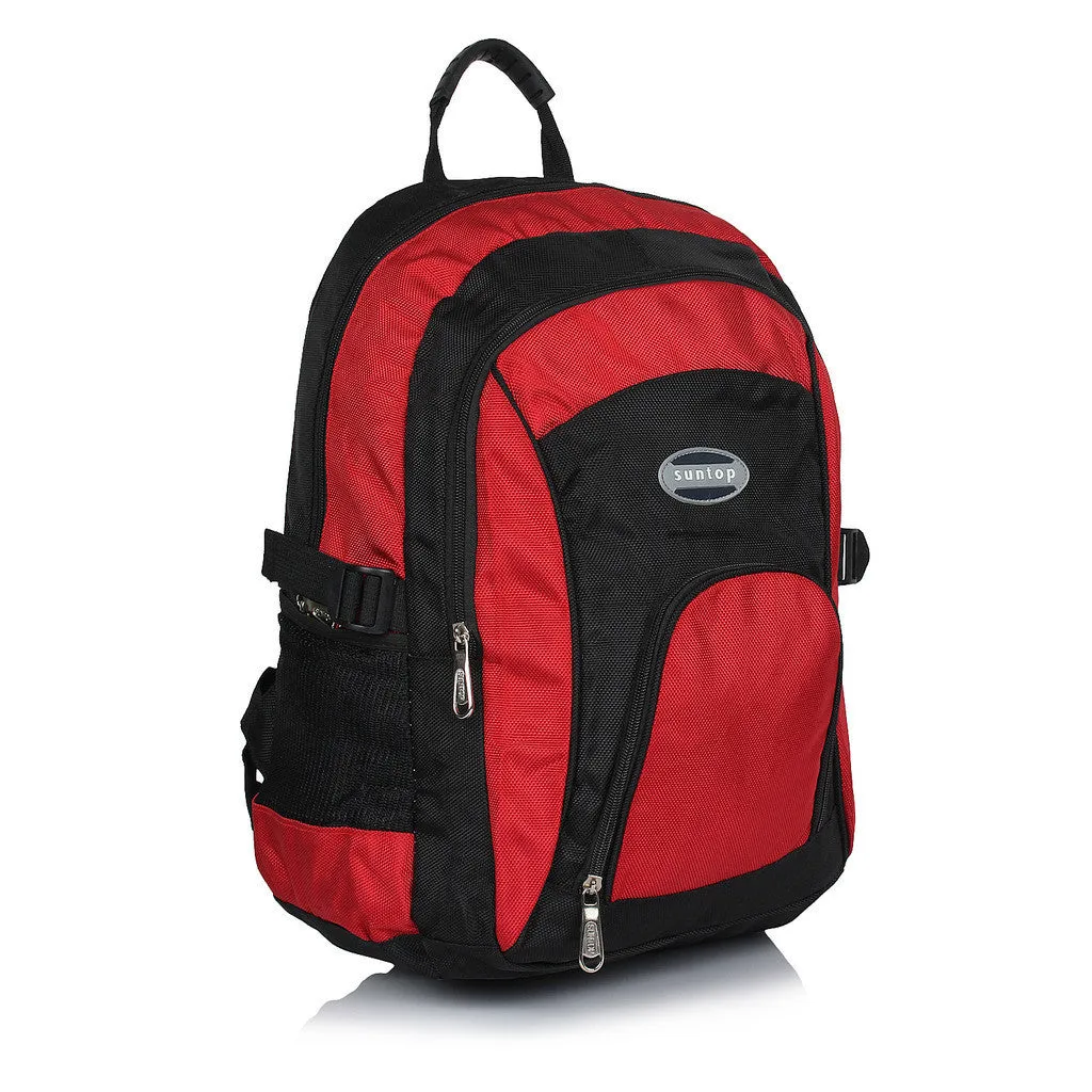 Suntop A63 24 L Backpack(Red and Black)