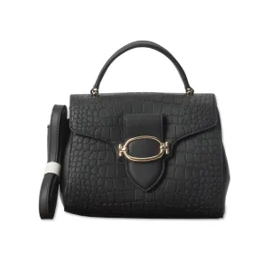Textured Structured Sling Bag
