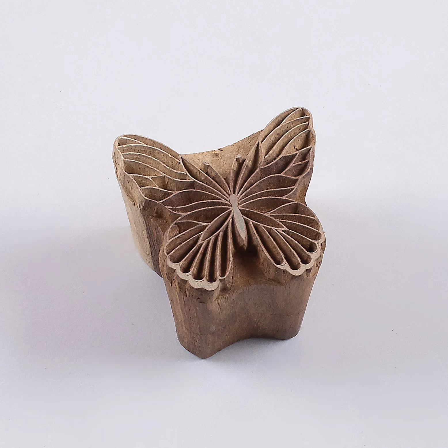 Top Quality Wooden Butterfly Block Printing Kit With White Plain Tote Bag