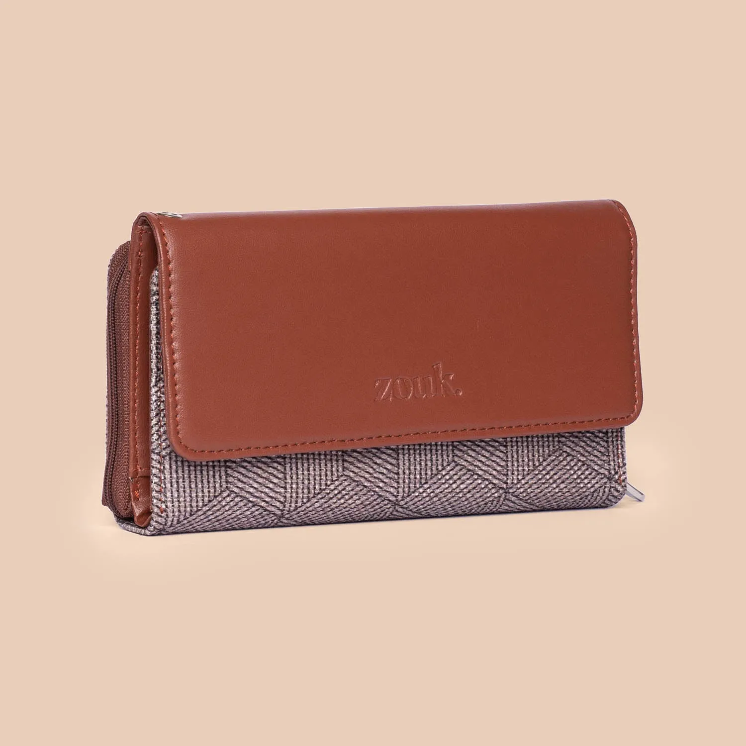 Travancore Texture Wristlet Wallet