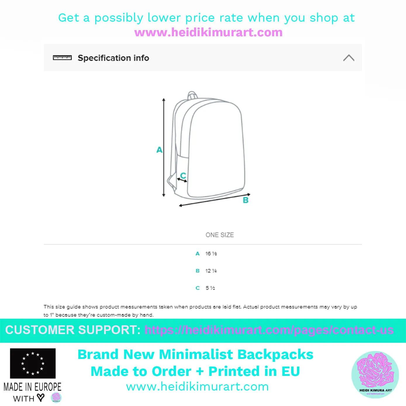White Marble Backpack, Marbled Print Designer Modern Contemporary Minimalist Backpack Bag- Made in EU