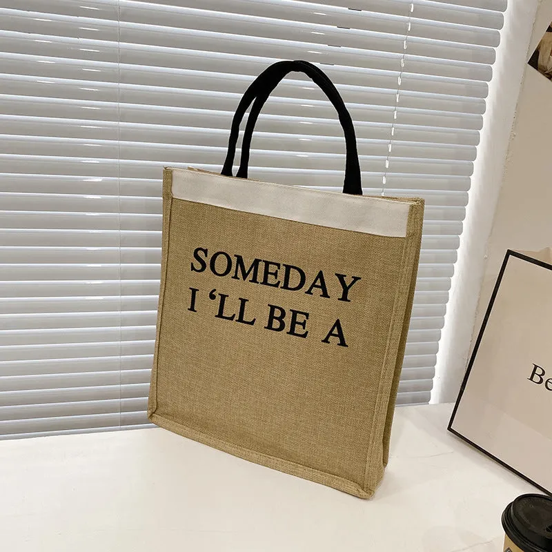 Wholesale Canvas Linen Texture Handbags