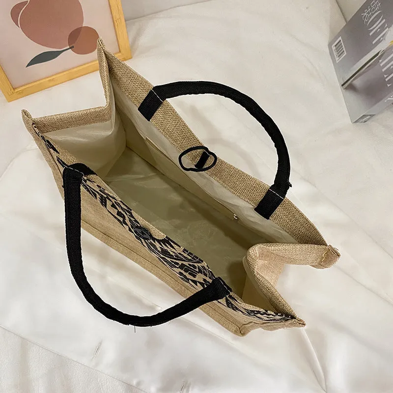 Wholesale Canvas Linen Texture Handbags