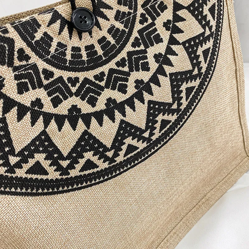 Wholesale Canvas Linen Texture Handbags