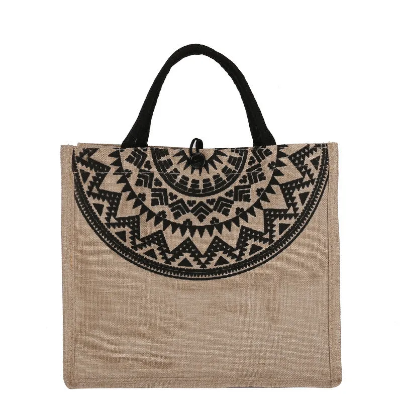 Wholesale Canvas Linen Texture Handbags