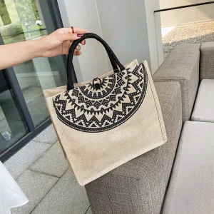 Wholesale Canvas Linen Texture Handbags
