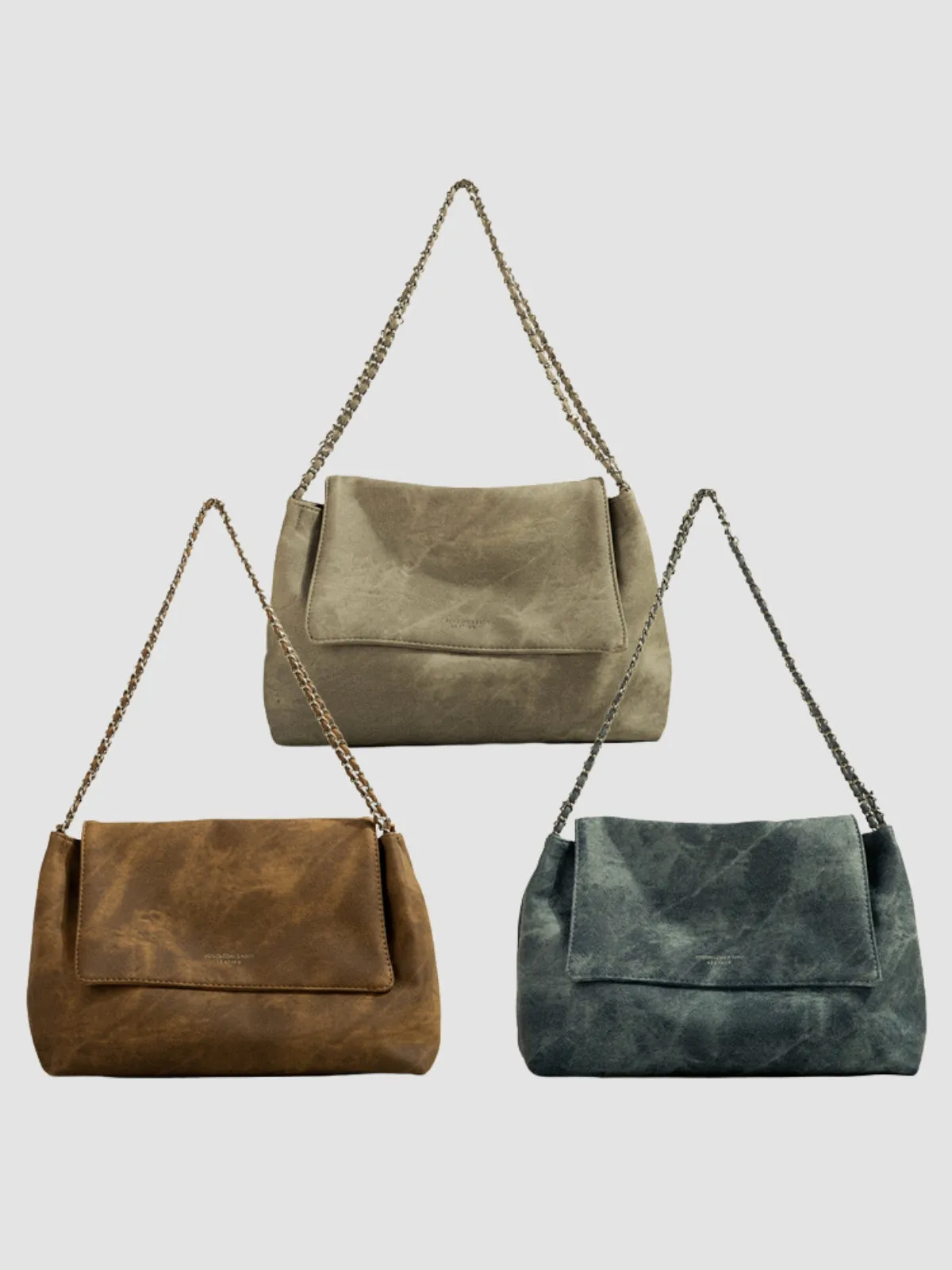WLS Hobo Trendy Texture Shoulder Tote Bag