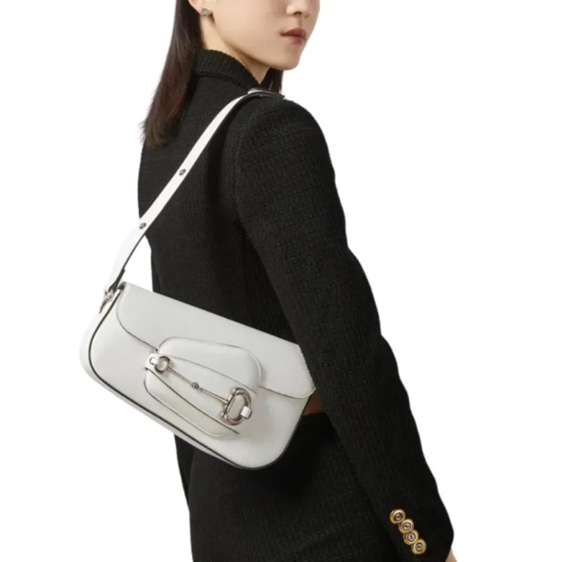 Women's 1955 Horsebit Small Shoulder Bag White