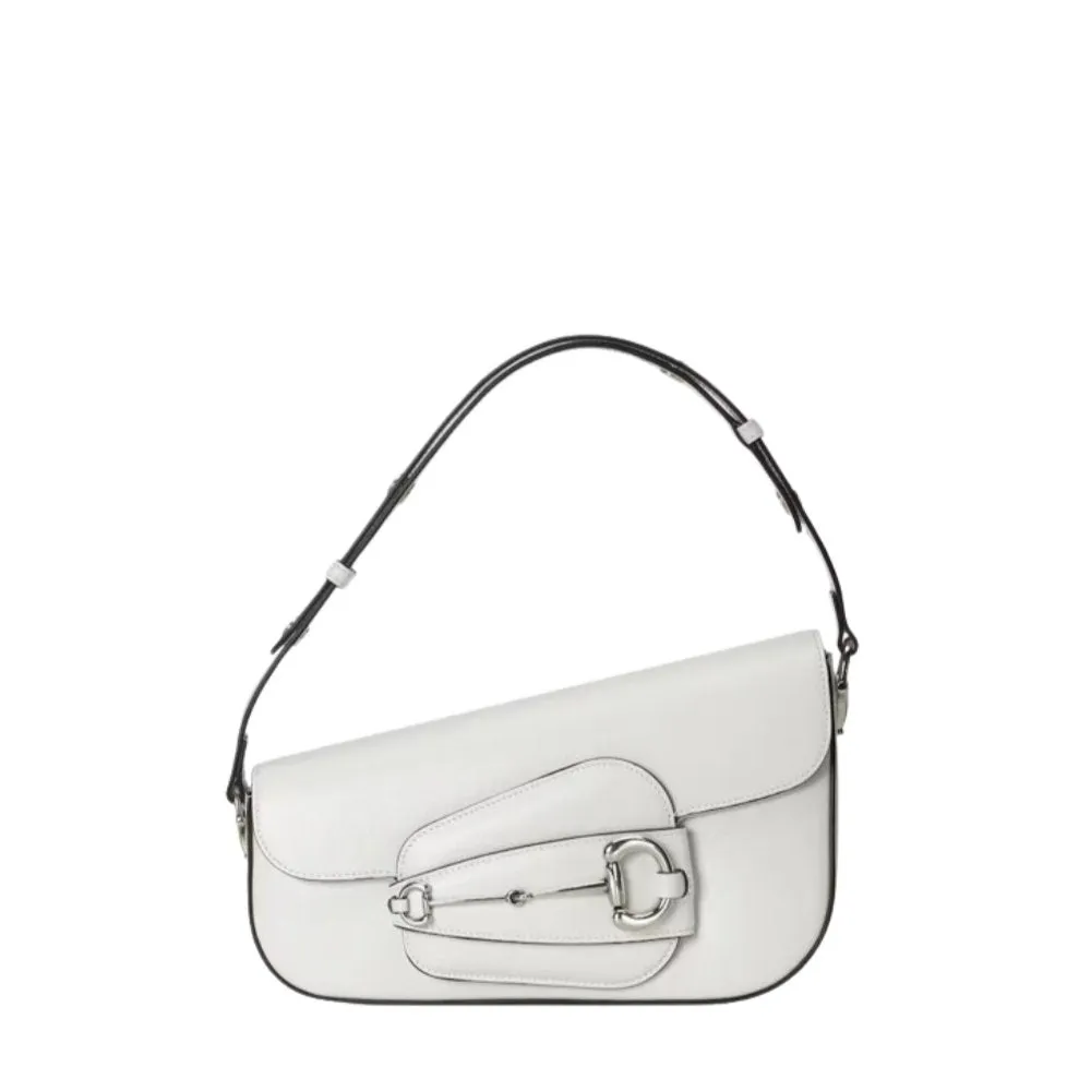 Women's 1955 Horsebit Small Shoulder Bag White